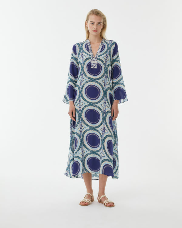 emporio sirenuse Jenna Caftan in Solaris Print