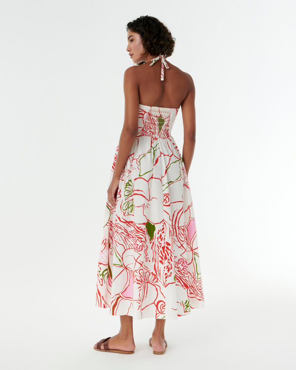 Emporio Sirenuse Johanna Dress In Calypso Print