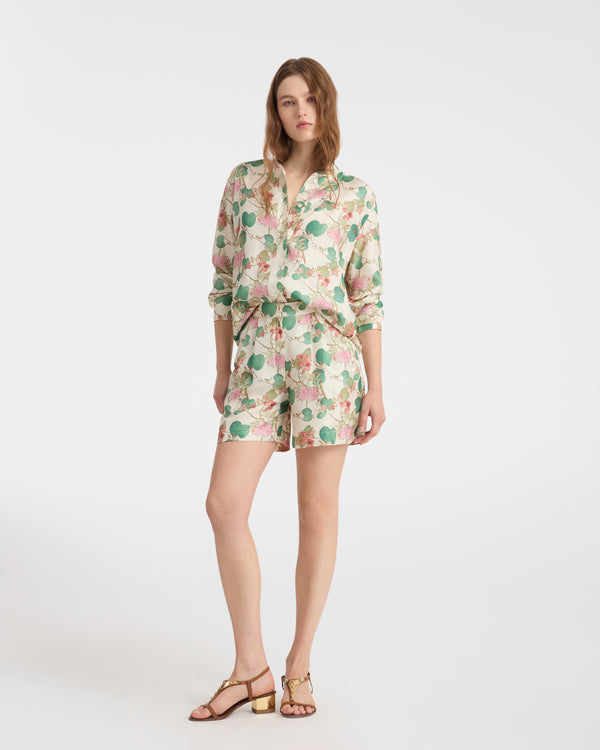 Emporio Sirenuse Kelsy Shirt In Dragonfly Print
