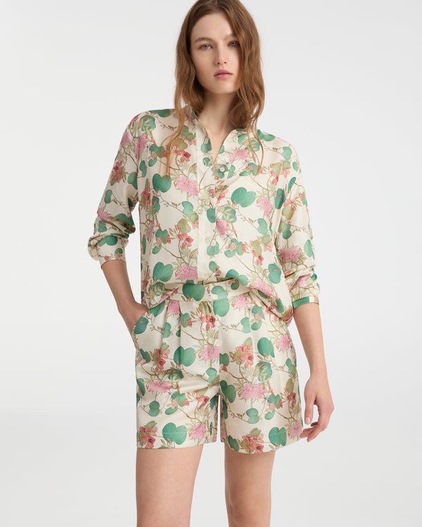 emporio sirenuse Kelsy Shirt in Dragonfly Print