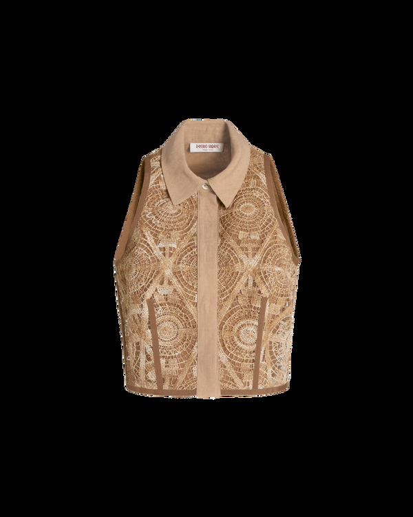 Emporio Sirenuse Lara Top In Macramé