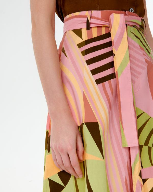 Emporio Sirenuse Lucrezia Skirt In Pagoda Print