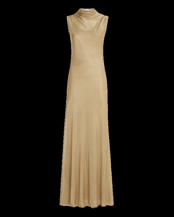 Emporio Sirenuse Matilde Dress In Metallic Jersey