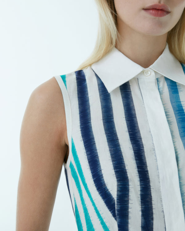 Emporio Sirenuse Miralda Dress In Ikat Stripes