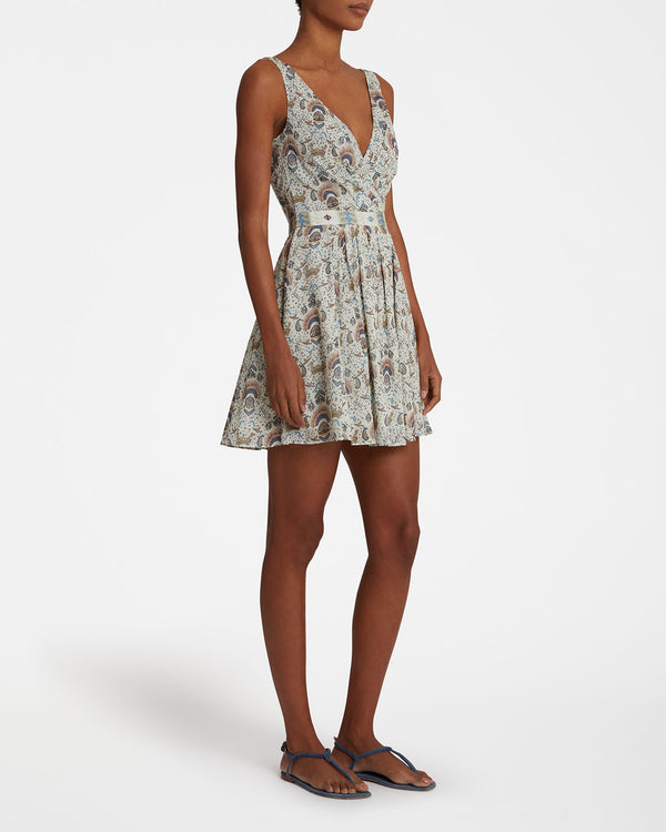 Emporio Sirenuse Naike Dress In Batik Print