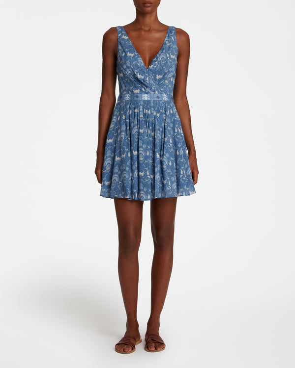 Emporio Sirenuse Naike Dress In Batik Print