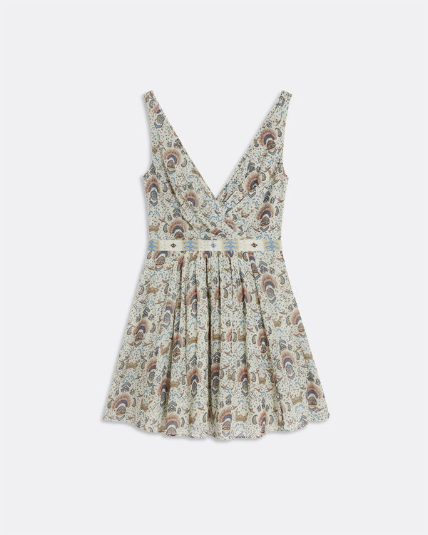emporio sirenuse Naike Dress in Batik Print
