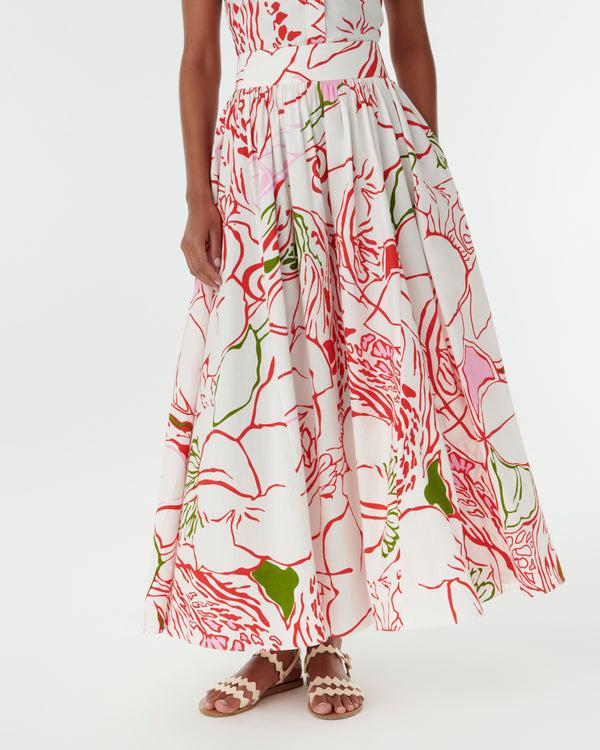 Emporio Sirenuse Ombretta Skirt In Calypso Print