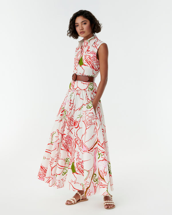 emporio sirenuse Ombretta Skirt in Calypso Print