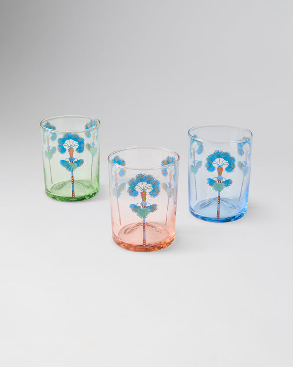 Emporio Sirenuse Palm Tumbler Glass