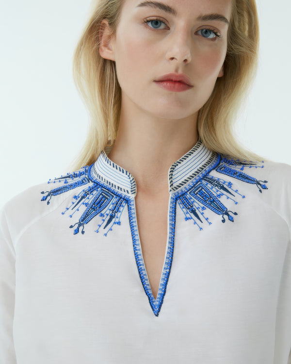 Emporio Sirenuse Sansa Caftan With Java Embroidery