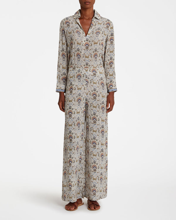 Emporio Sirenuse Stefan Pant In Silk Batik