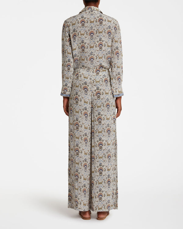 Emporio Sirenuse Stefan Pant In Silk Batik