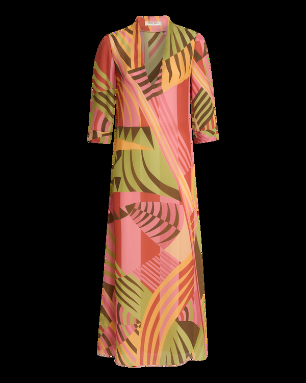 Emporio Sirenuse Tiara Dress With Pagoda Print