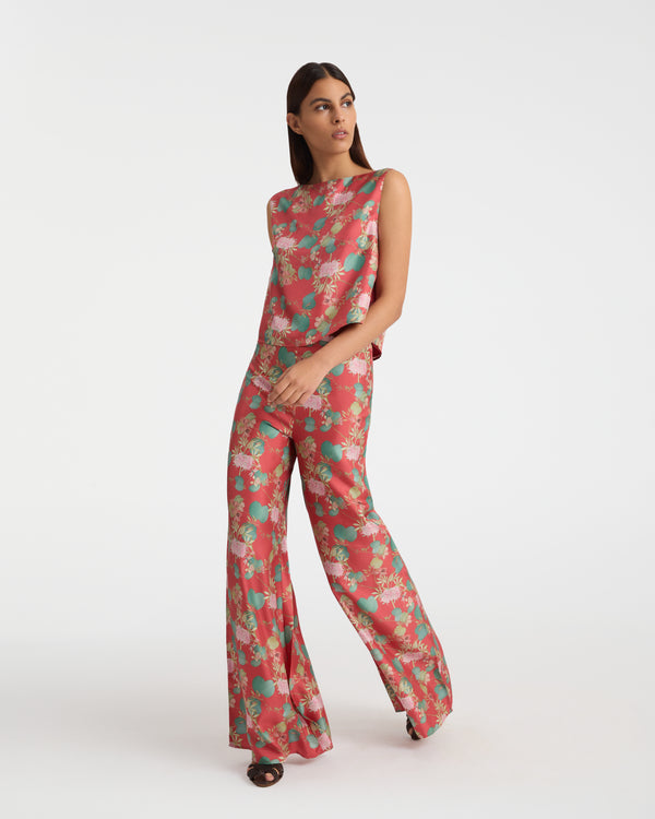 Emporio Sirenuse Tische Top In Dragonfly Print