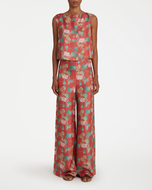 Emporio Sirenuse Tische Top In Dragonfly Print