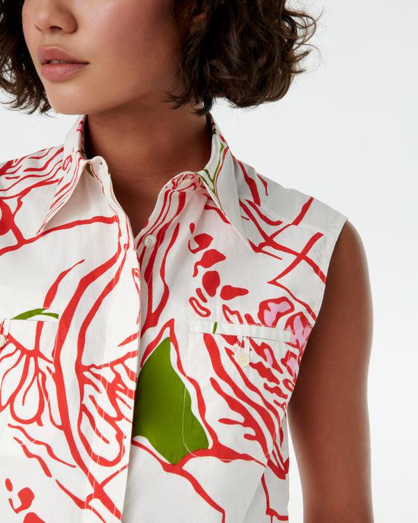 Emporio Sirenuse Ylenia Top In Calypso Print