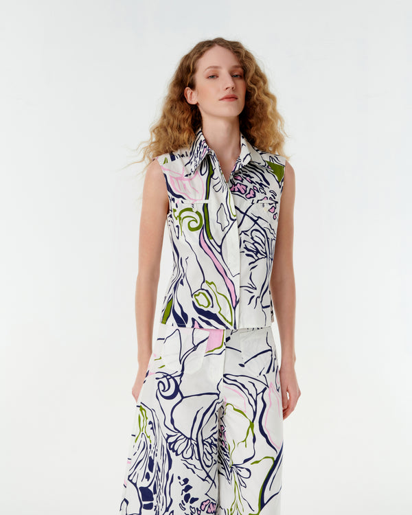 emporio sirenuse Ylenia Top in Calypso Print