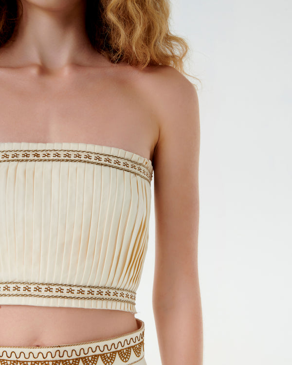 Emporio Sirenuse Flavia Top With Alabama Embroidery