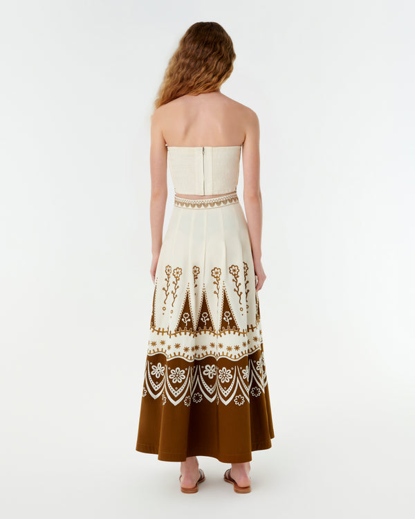 Emporio Sirenuse Flavia Top With Alabama Embroidery