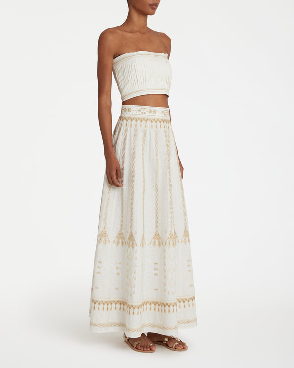 Emporio Sirenuse Flavia Top With Calliope Embroidery