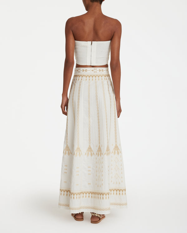 Emporio Sirenuse Flavia Top With Calliope Embroidery