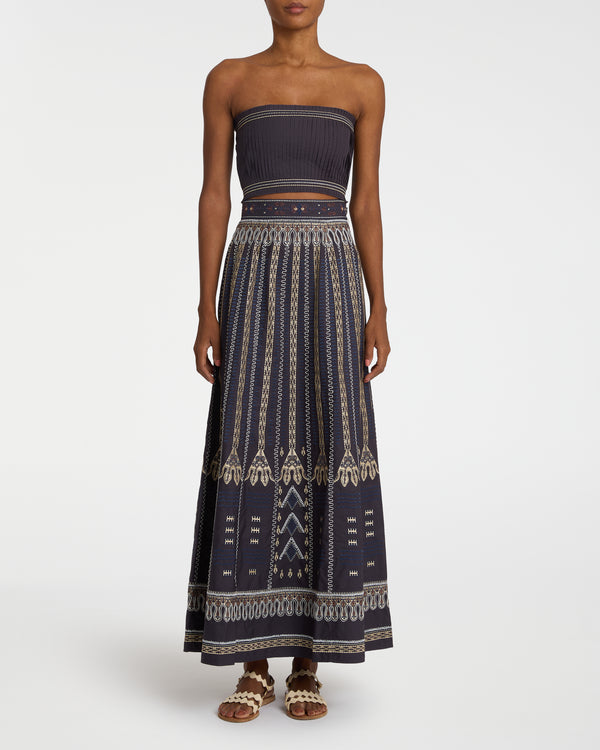 Emporio Sirenuse Flavia Top With Calliope Embroidery