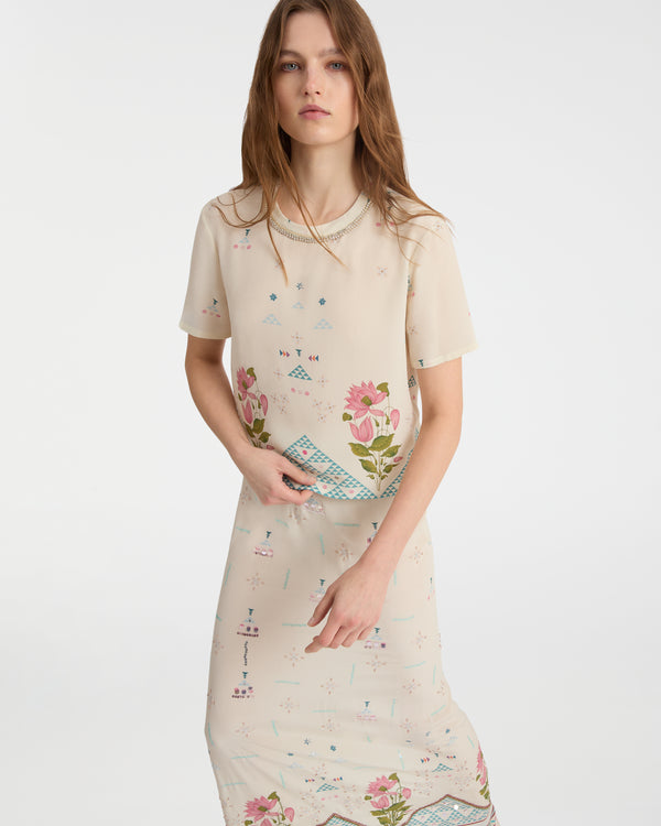 emporio sirenuse Gabrielle Top in Indian Rose Print