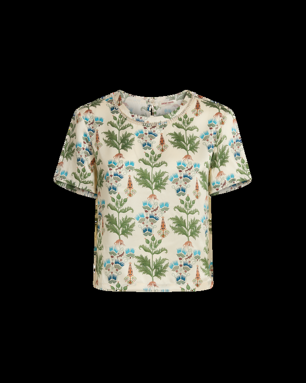 Emporio Sirenuse Gabrielle Top In Persian Botanic Print