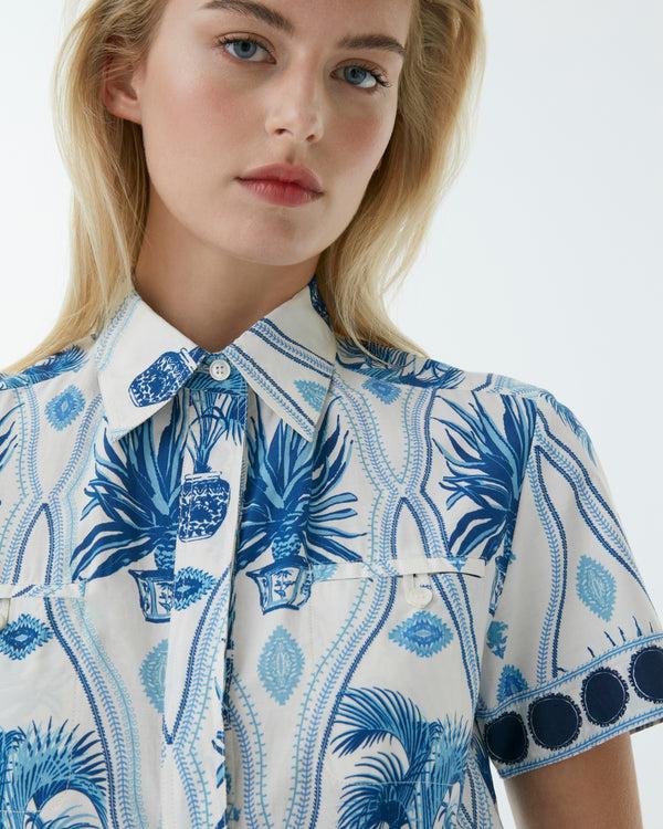 Emporio Sirenuse Giselle Dress In Garden Mesh Print