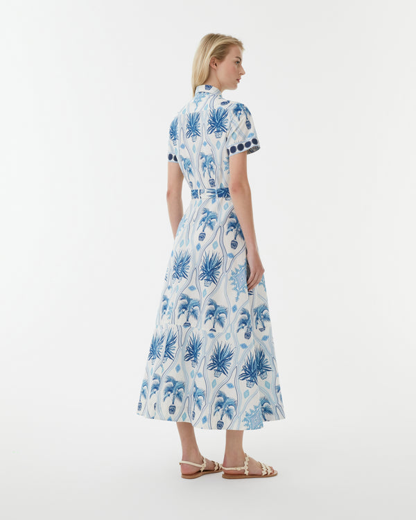 Emporio Sirenuse Giselle Dress In Garden Mesh Print