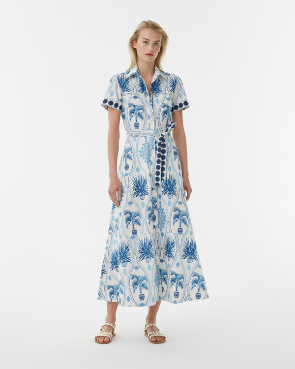 emporio sirenuse Giselle Dress in Garden Mesh Print