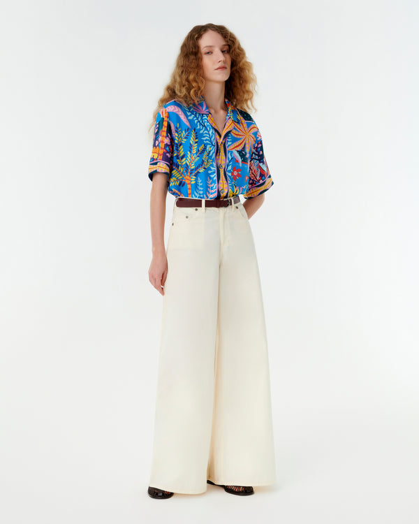 Emporio Sirenuse Hawaiian Shirt In Louis Barthélemy Print