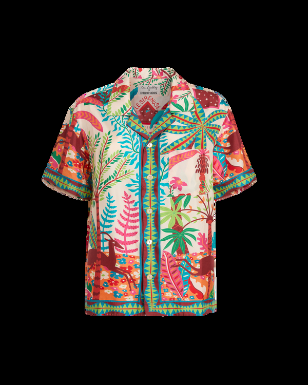 Emporio Sirenuse Hawaiian Shirt In Louis Barthélemy Print