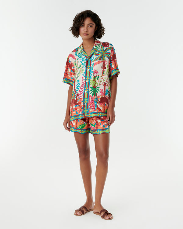 emporio sirenuse Hawaiian Shirt in Louis Barthélemy Print