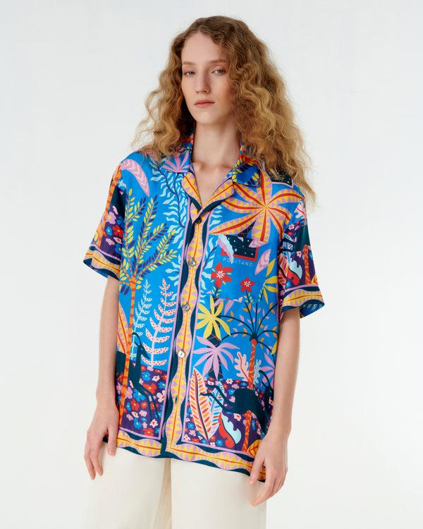 emporio sirenuse Hawaiian Shirt in Louis Barthélemy Print