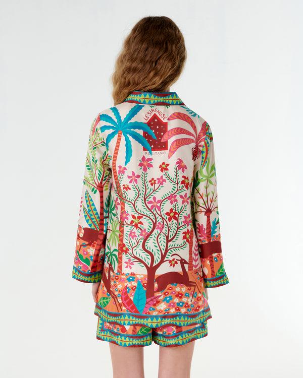 Emporio Sirenuse Jia Tunic In Louis Barthélemy Print
