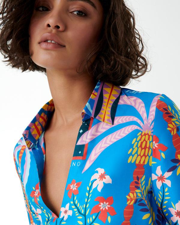 Emporio Sirenuse Jia Tunic In Louis Barthélemy Print