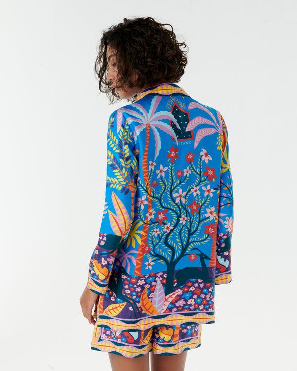 Emporio Sirenuse Jia Tunic In Louis Barthélemy Print
