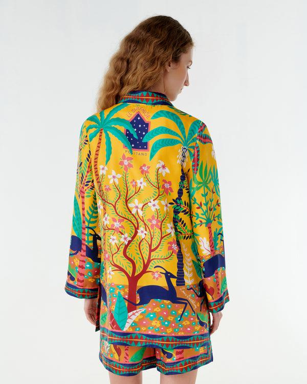 Emporio Sirenuse Jia Tunic In Louis Barthélemy Print