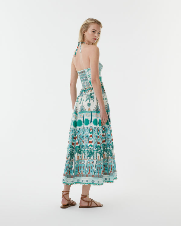 Emporio Sirenuse Johanna Dress In Tribal Botanic Print