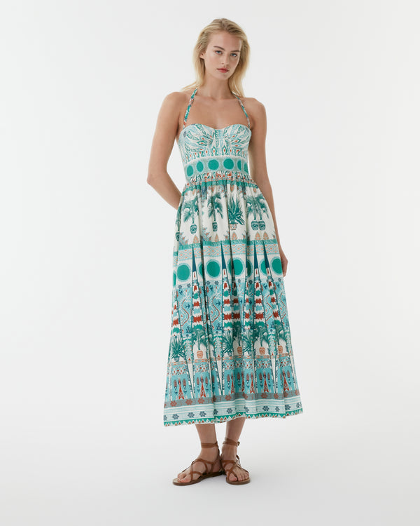 emporio sirenuse Johanna Dress in Tribal Botanic Print