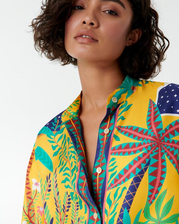 Emporio Sirenuse Kelsy Shirt In Louis Barthélemy Print