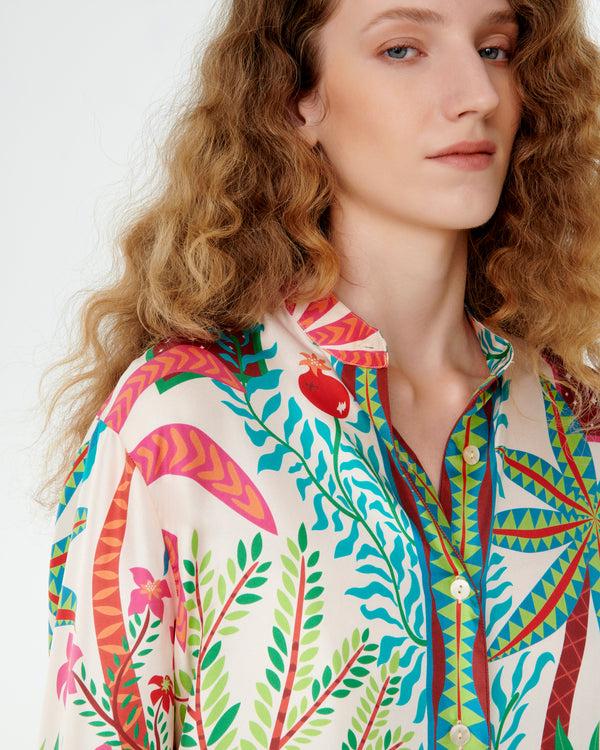 Emporio Sirenuse Kelsy Shirt In Louis Barthélemy Print