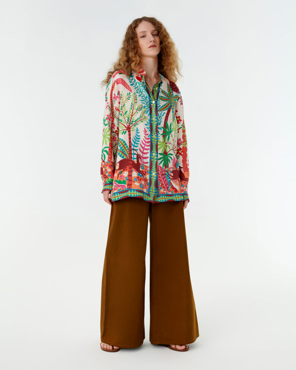 Emporio Sirenuse Kelsy Shirt In Louis Barthélemy Print