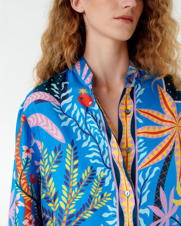 Emporio Sirenuse Kelsy Shirt In Louis Barthélemy Print