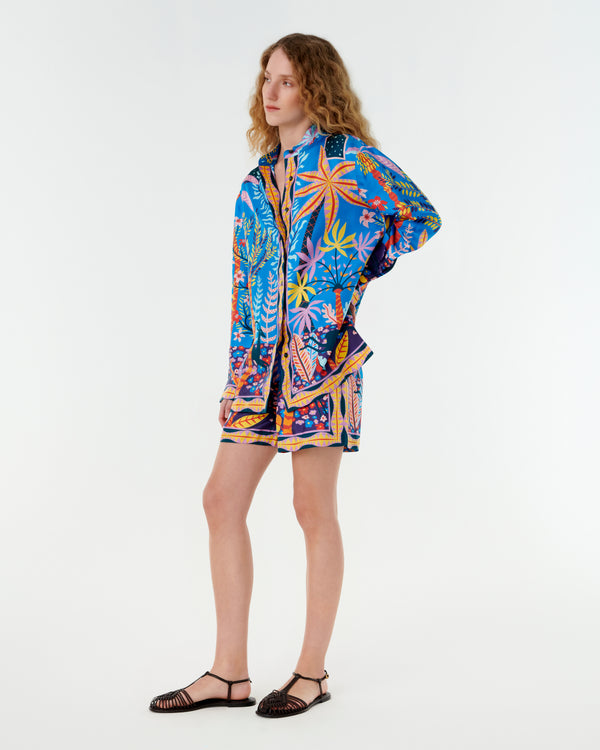 Emporio Sirenuse Kelsy Shirt In Louis Barthélemy Print