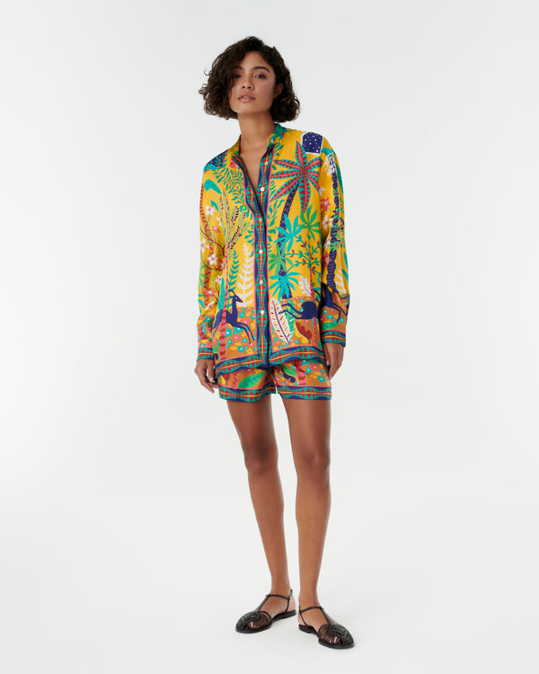 emporio sirenuse Kelsy Shirt in Louis Barthélemy Print