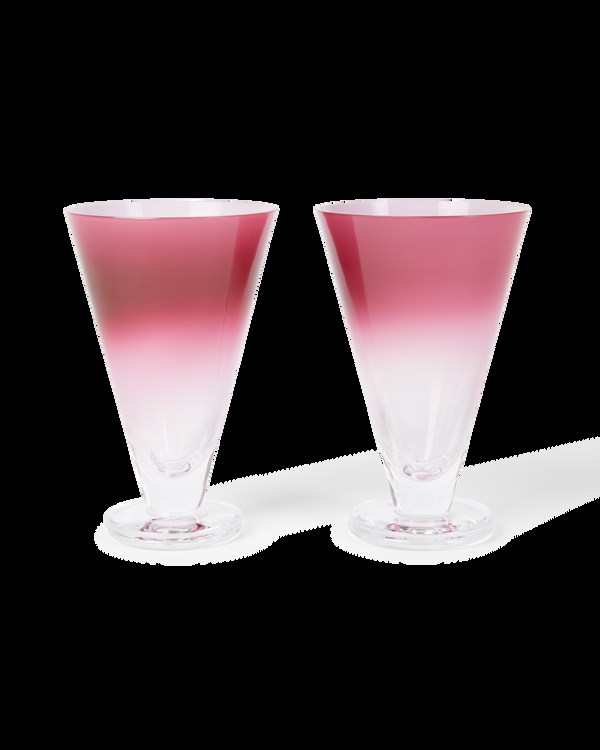 Emporio Sirenuse Large Gradient Stemmed Glass Set Of 2