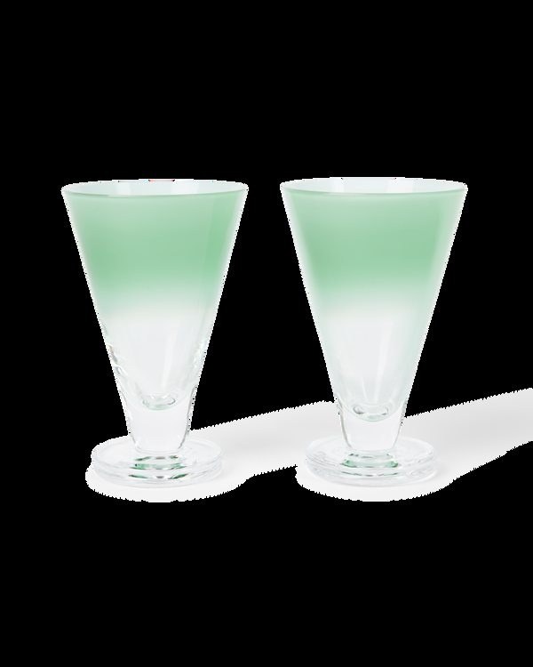 emporio sirenuse Large Gradient Stemmed Glass Set of 2